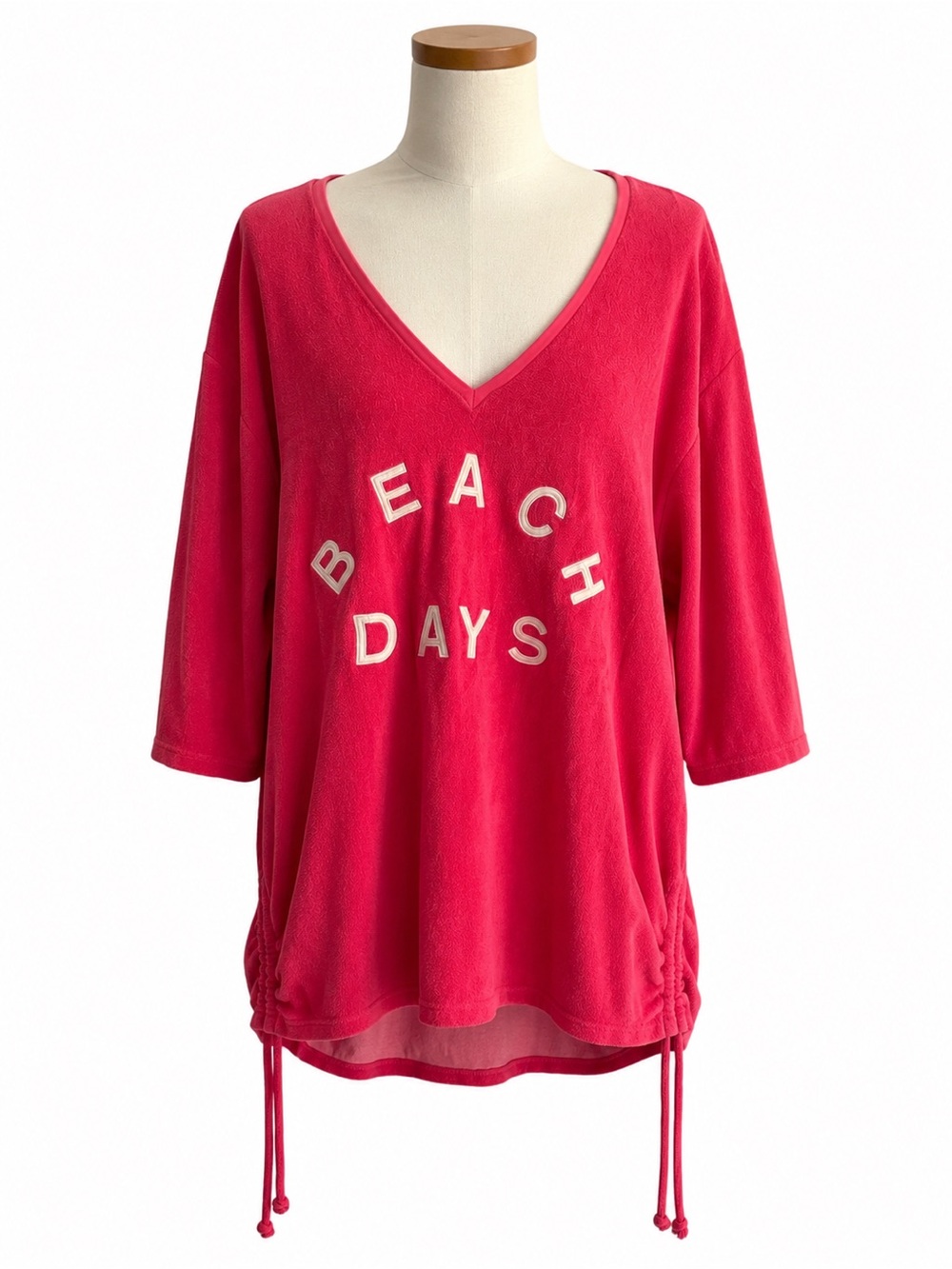 Venus Beach Days Women's V-Neck Cover-Up EUC